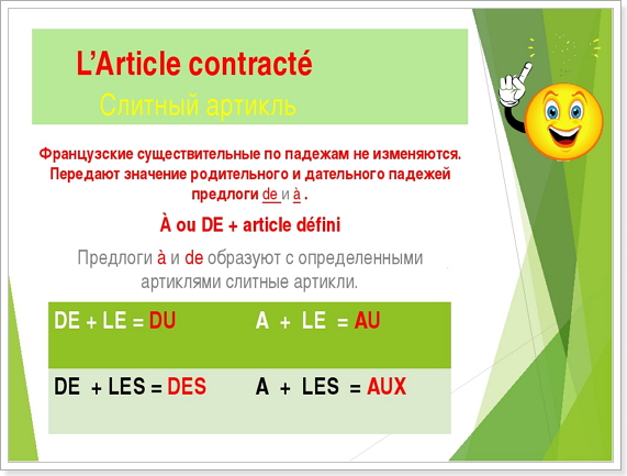 Article contracte regle